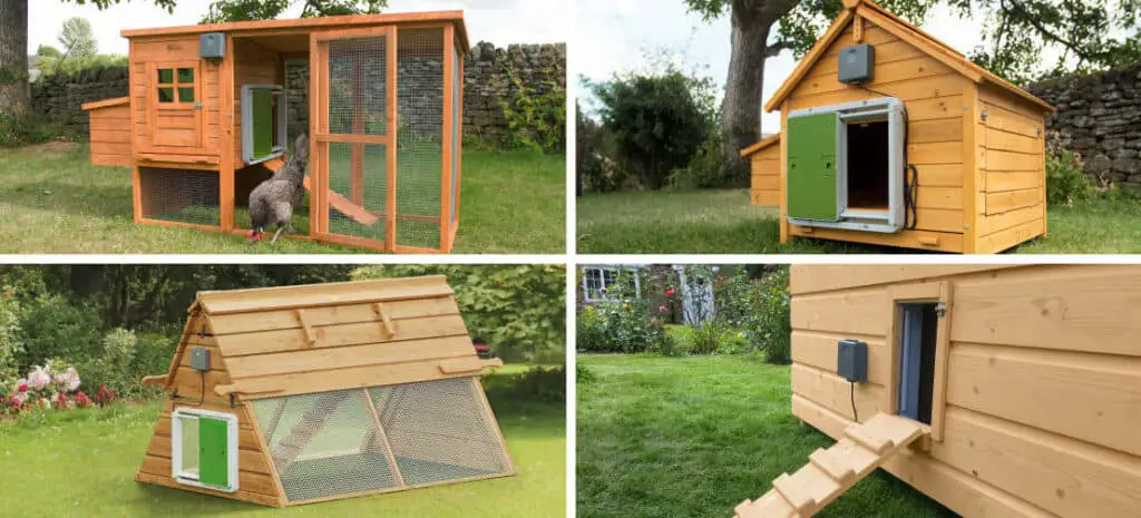 automatic chicken coop door sideways