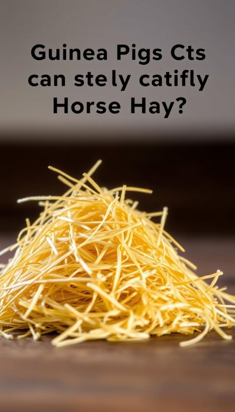 Can Guinea Pigs Eat Horse Hay?